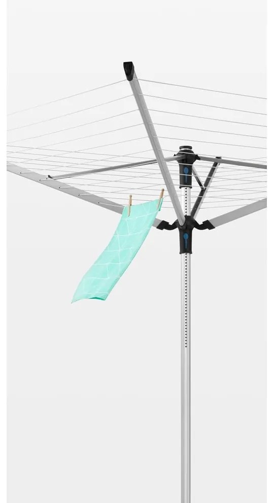 Stendino da giardino argentato 50 m Lift-o-Matic Advance – Brabantia