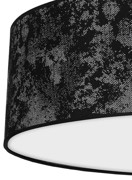 Plafoniera SATINO 3xE27/60W/230V nera/grigia