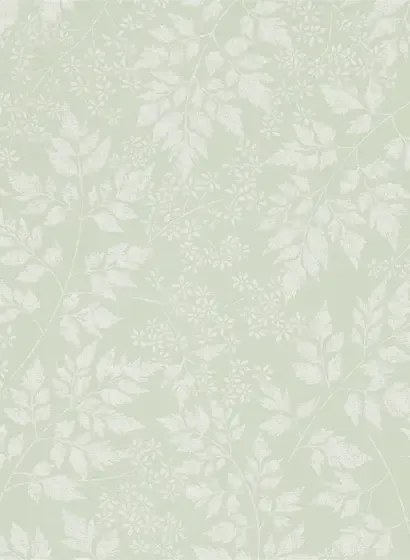 Florale Tapete Spring Leaves von Sanderson - Celadon