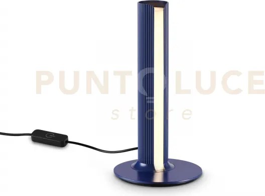 Dorica lampada da tavolo led 3000k 8w  1100 lm dimmerabile blu cann...