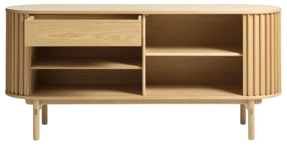 Cassettiera bassa in rovere naturale 160x73 cm Carno - Unique Furniture
