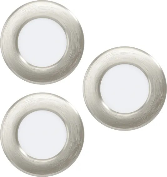 Eglo 901403-Set 3x LED faretto da incasso FUEVA LED/3,7W/230V Ø 8,8 cm cromo