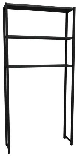 Mobile Coprilavatrice Stile Industrial 70x21x150 Con 3 Ripiani Ida Antracite