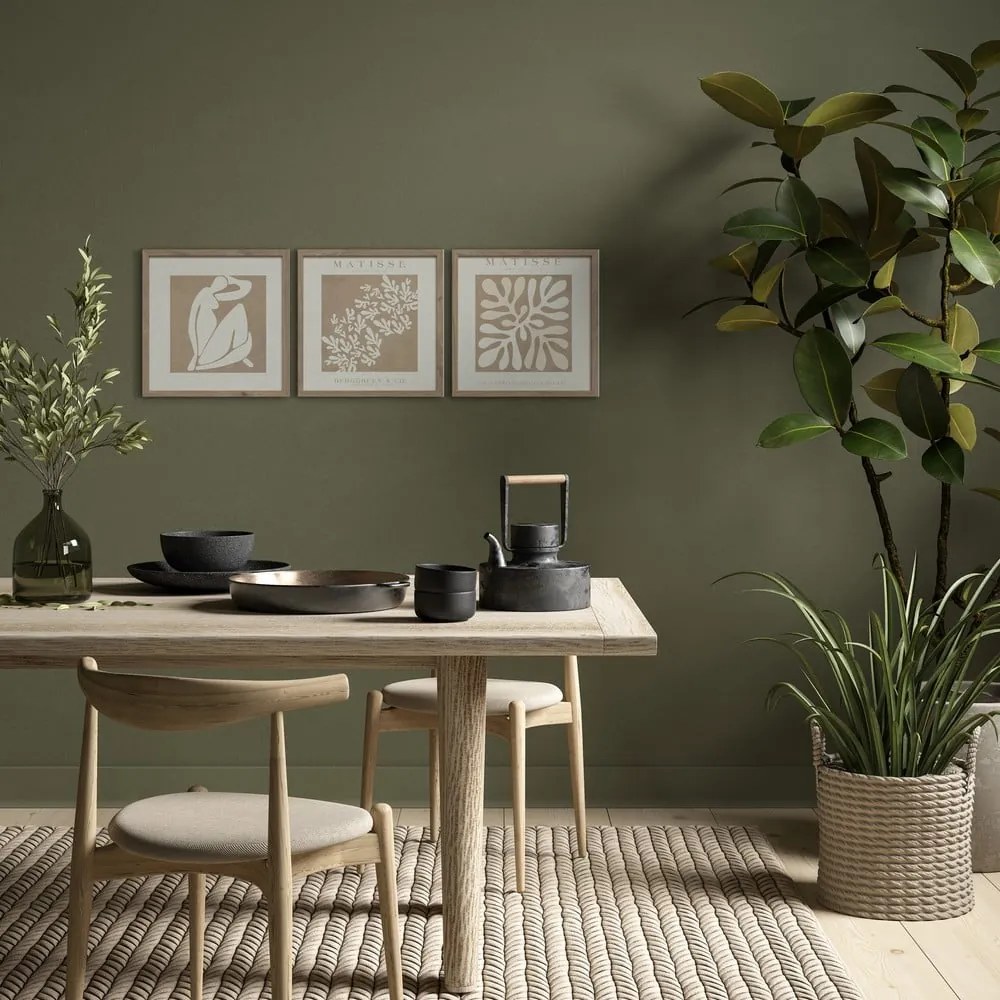 Set di dipinti 3 pz 30x30 cm Matisse – Styler