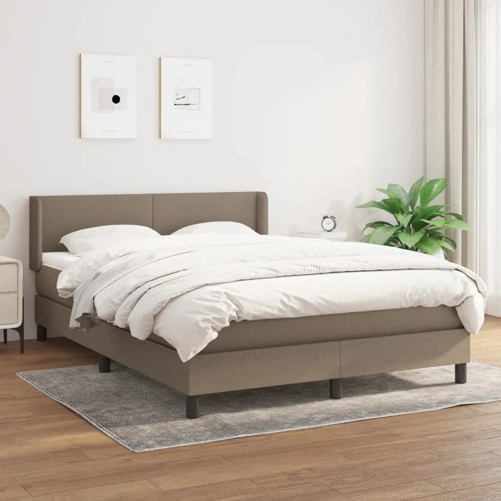 Giroletto A Molle Con Materasso Tortora 140x200 Cm İn Tessuto /