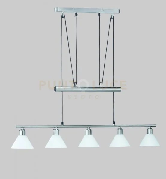 Stamina sospensione yo-yo 5 coni atatcco e14 vetro l.100x14cm