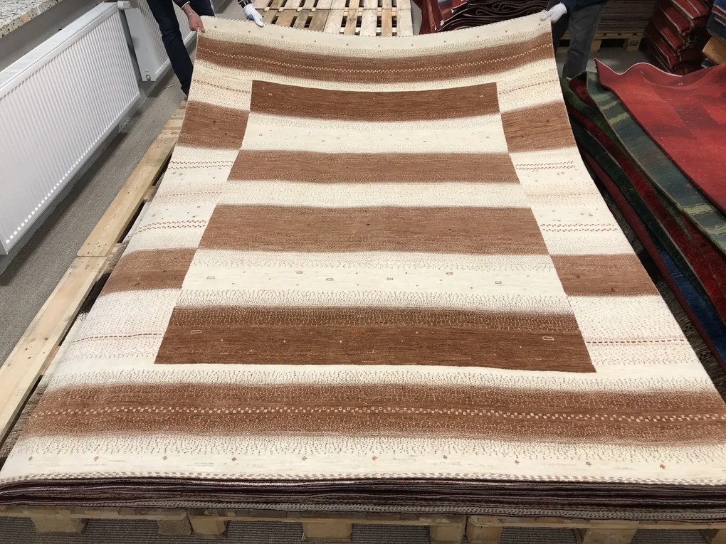 Loribaft Tappeto persiano 210 x 290 Beige (Iran) Annodato A Mano