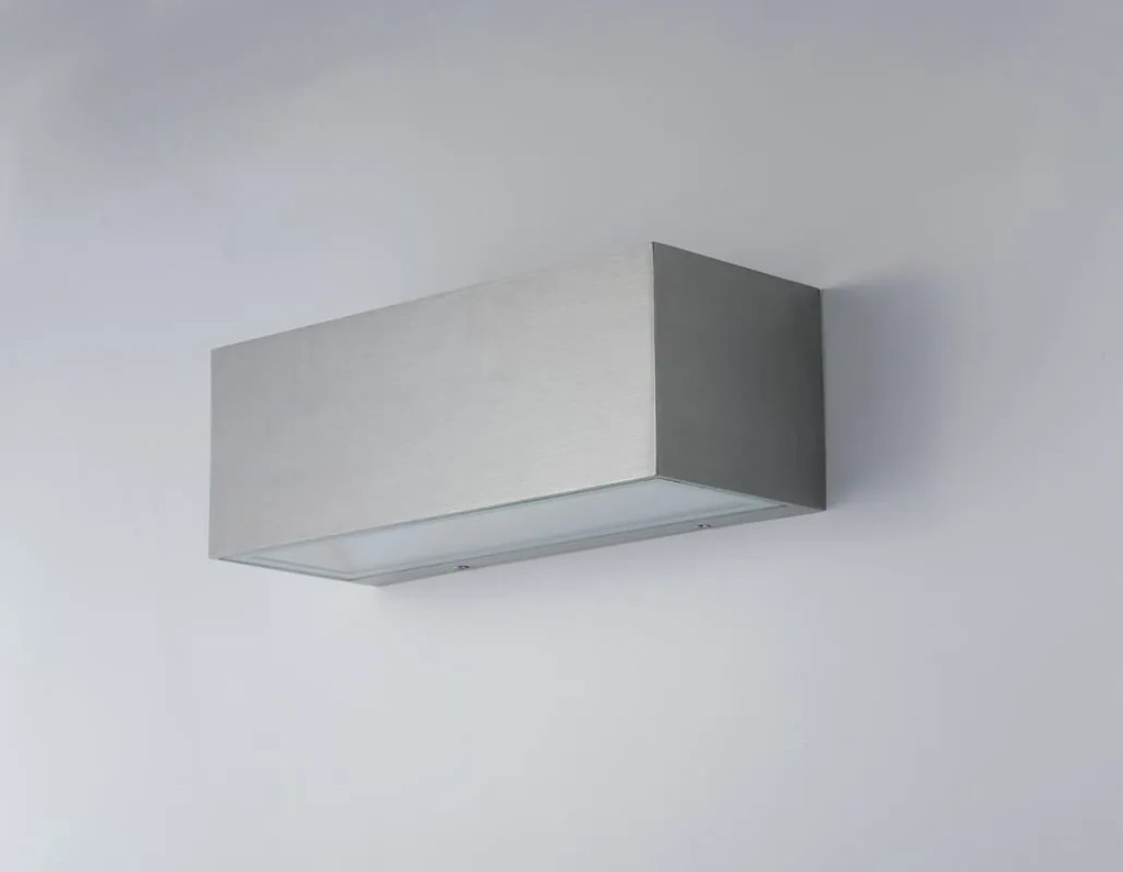 Applique LED moderno da esterno Twin nero IP54, luce bianco naturale 3000 lumen, INTEC