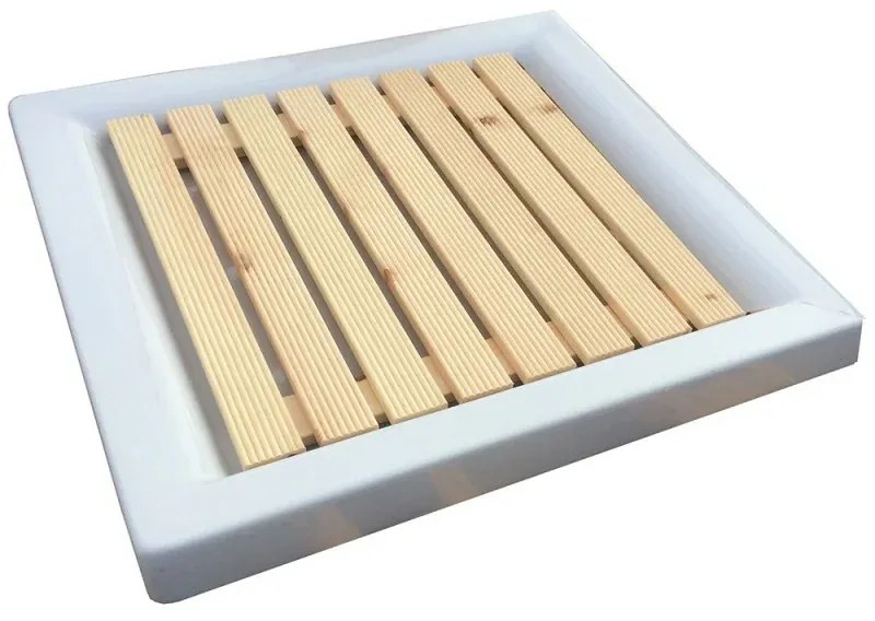 Pedana Doccia in Legno Antiscivolo 58 x 58 Ideale per Piatto Doccia 80 x 80