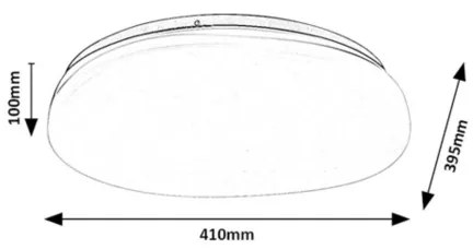 Rabalux 75053 - Plafoniera da bagno LED CALIOPE LED/24W/230V IP44 Ø 41 cm