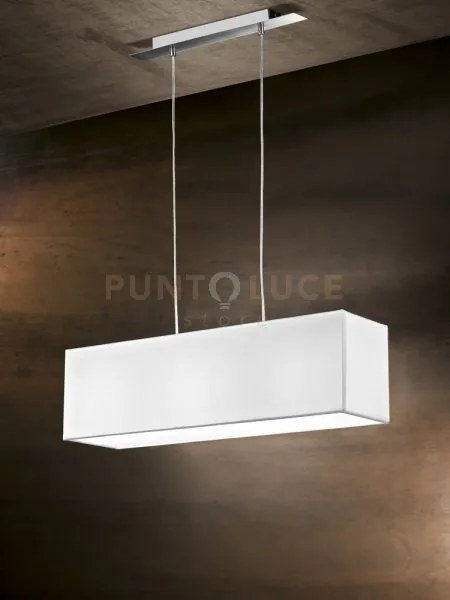 Sospensione cromo spazzolato para hotel 3 luci attacco e27 paralume...