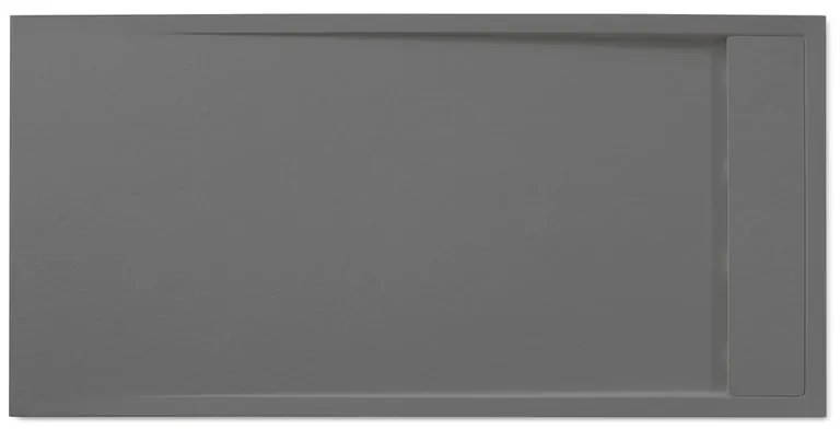 Piatto doccia SENSEA in resina Neo antracite L 70 x L 160 x H 3 cm opaco effetto pietra