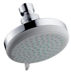 Soffione doccia HANSGROHE Croma 100 in abs argento cromato L 11 x H 8 x P 8 cm anticalcare 4 getti