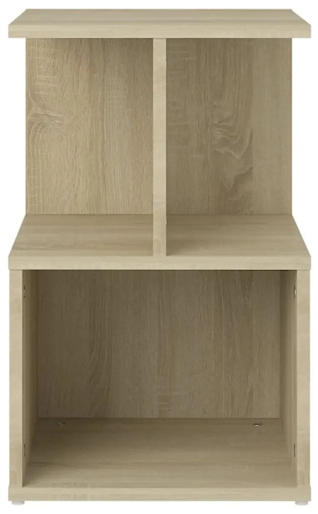 Comodino rovere sonoma 35x35x55 cm in legno multistrato