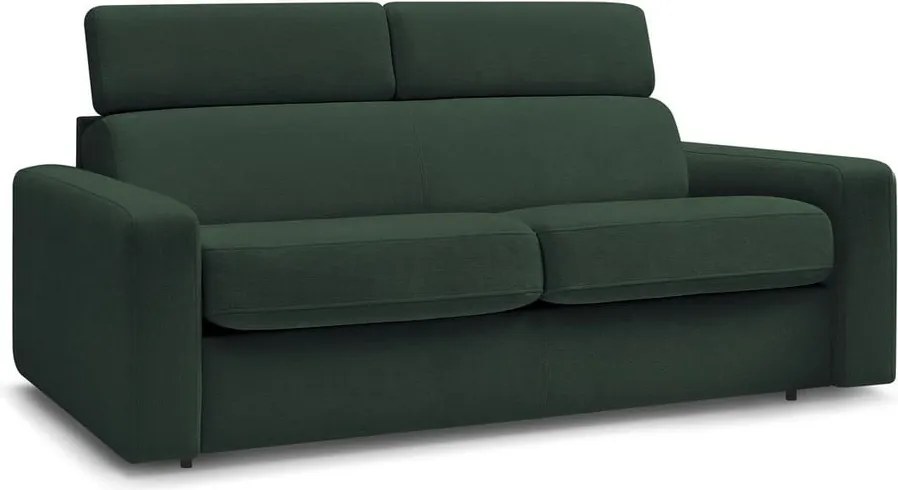 Divano in verde scuro allungabile 195 cm Monaco – Bobochic Paris