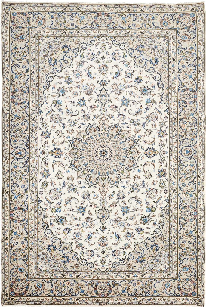 Kashan Tappeto persiano 200x290 Beige (Iran) Annodato A Mano