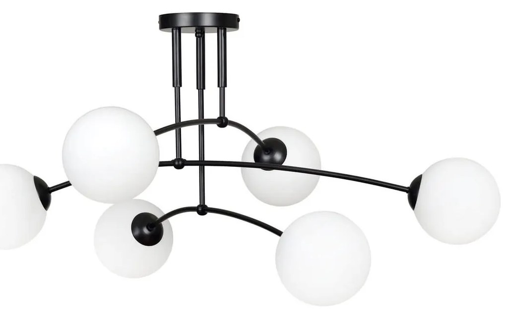 Lampadario a sospensione PREGOS 6 BLACK