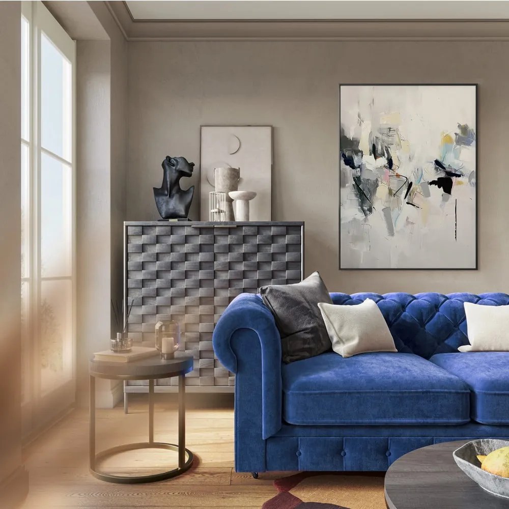 Quadro con elementi dipinti a mano 70x100 cm Cro – Styler