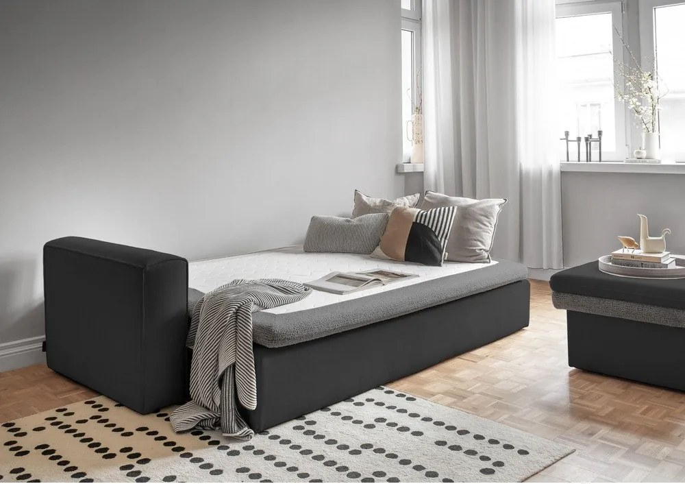 Divano in grigio scuro allungabile 237 cm Wilson – Miuform