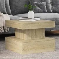 Tavolino da Salotto Gambe in Metallo Rovere Sonoma 50x50x40 cm 839842