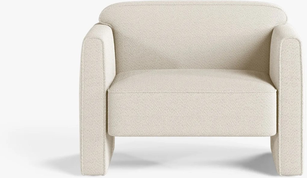 Poltrona Abby in Bouclé – 80x90x69 cm