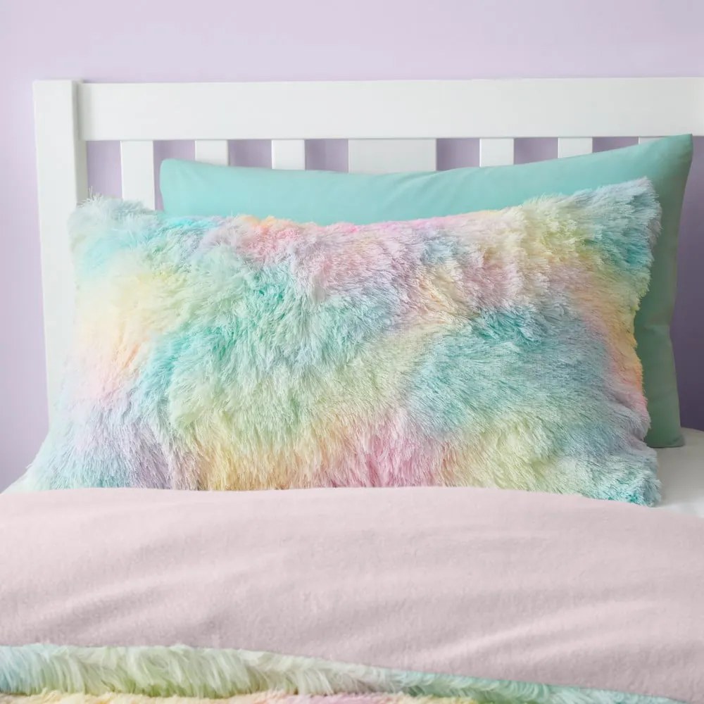 Set copripiumino e federa da bambini in micropile per letto matrimoniale e per letto esteso 230x220 cm Rainbow Cuddly – Catherine Lansfield