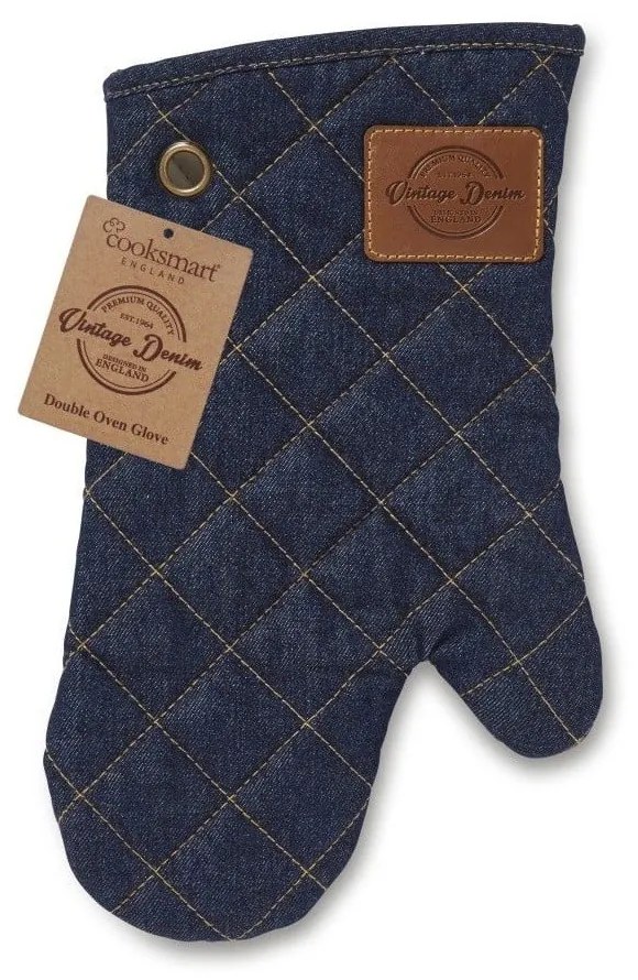 Set con grembiule e guanto da forno Oxford Denim - Cooksmart ®