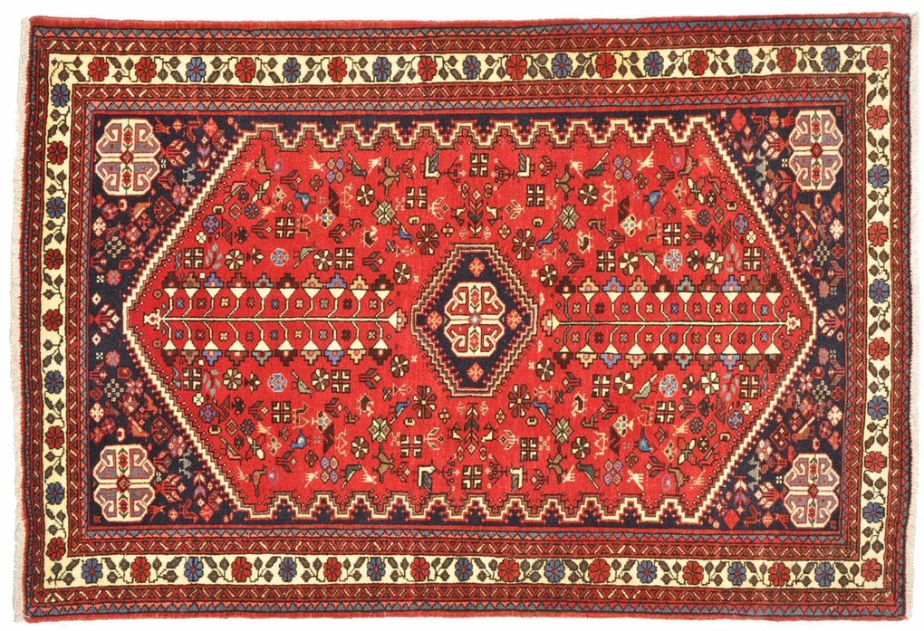 Sarouk Tappeto 150x100 Rosso (Iran) Annodato A Mano