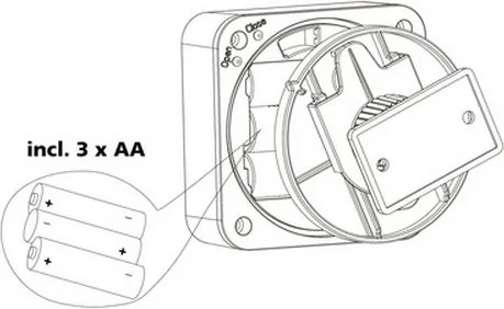 Eglo 33236 - Sensore di movimento da esterno CONNECT SENSOR 3xAA 12 m bianco IP44