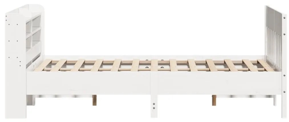 Letto senza materasso bianco 140x200 cm legno massello di pino