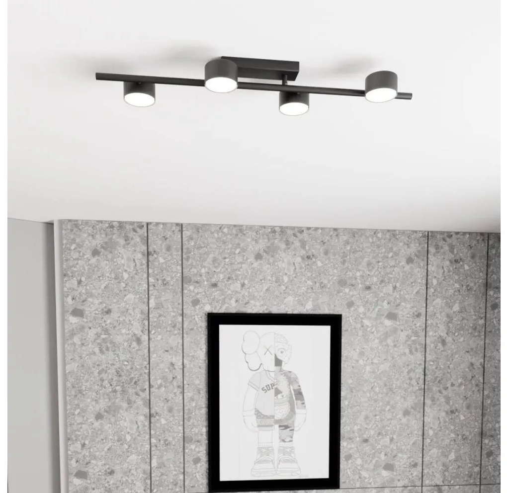 Plafoniera BET 4xGX53/12W/230V nero