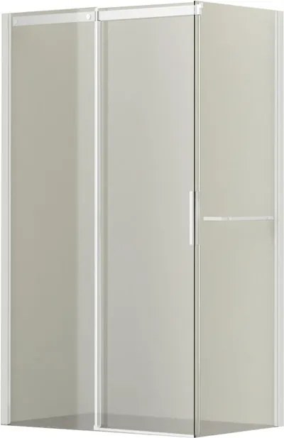 Pannello laterale per box doccia Diamante L 77 x H 195cm, Sp. 6 mm vetro vetro senza finitura / trasparente profilo in alluminio