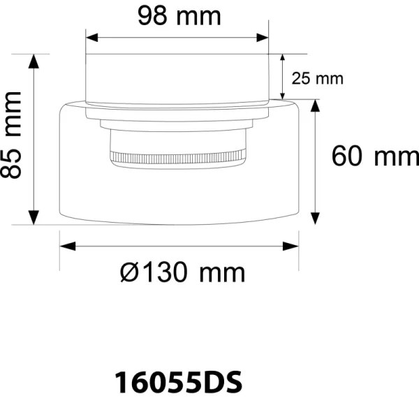 Globo 16055DS - Plafoniera LED HIGGINS 1xGX53/6W/230V diametro 13 cm nero