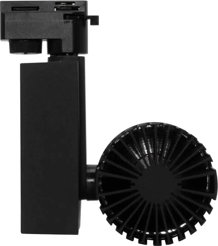 Faretto LED 40W per Binario Monofase CRI92 125lm/W 100° - Nero Colore Bianco Caldo 2.700K