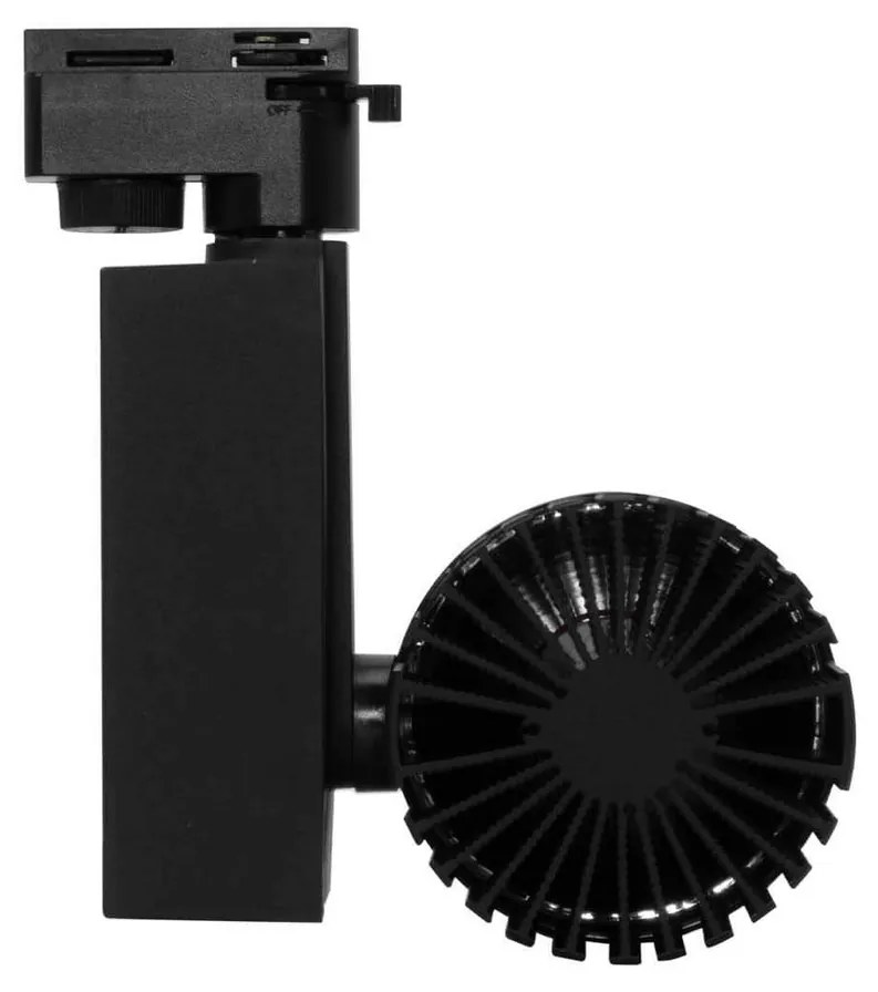 Faretto LED 40W per Binario Monofase CRI92 125lm/W 100° - Nero Colore Bianco Naturale 4.000K