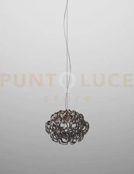 Giogali sospensione 35 cristallo nickel nero e bronzo opaco 1 luce ...