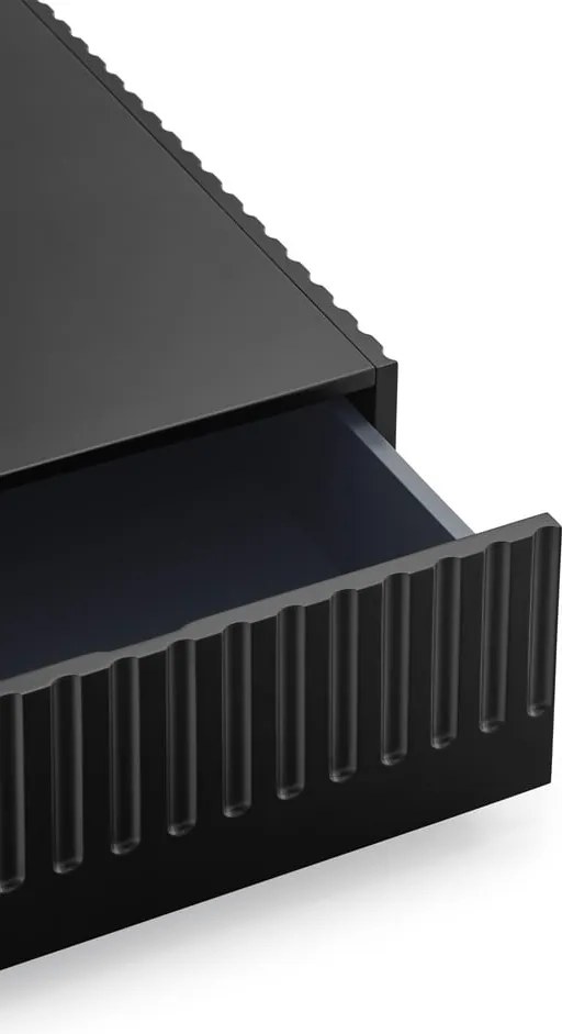 Tavolino nero con 2 cassetti Doric - Teulat