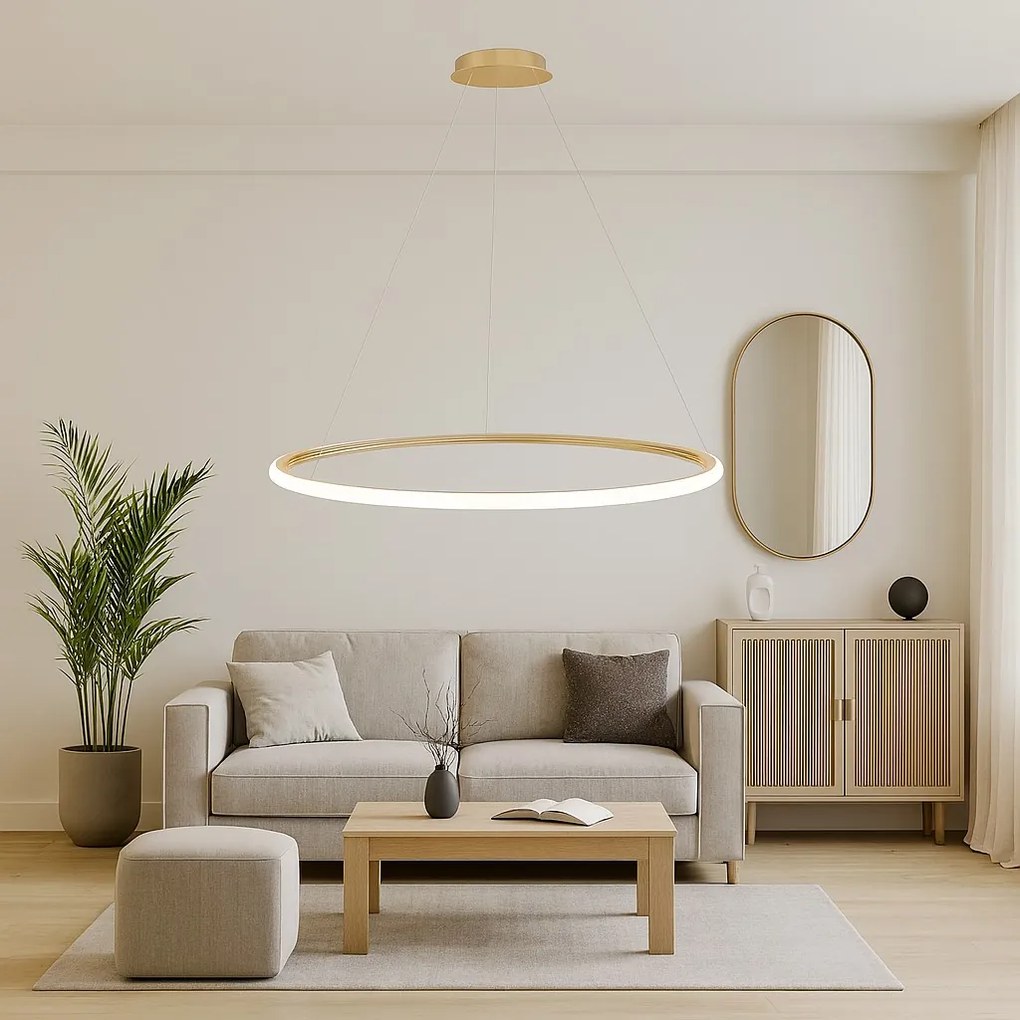 Lampada a sospensione LHJ001-CP 40 cm GOLD