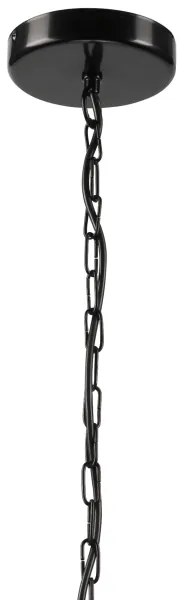 Lampadario a sospensione con catena GINA 3xE27/60W/230V nero