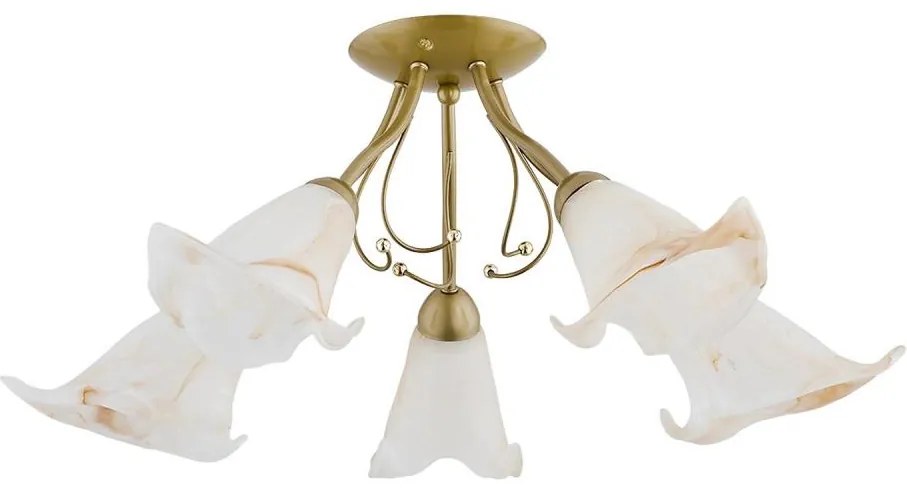 Lampadario a plafone MARCELLO 5xE14/10W/230V oro