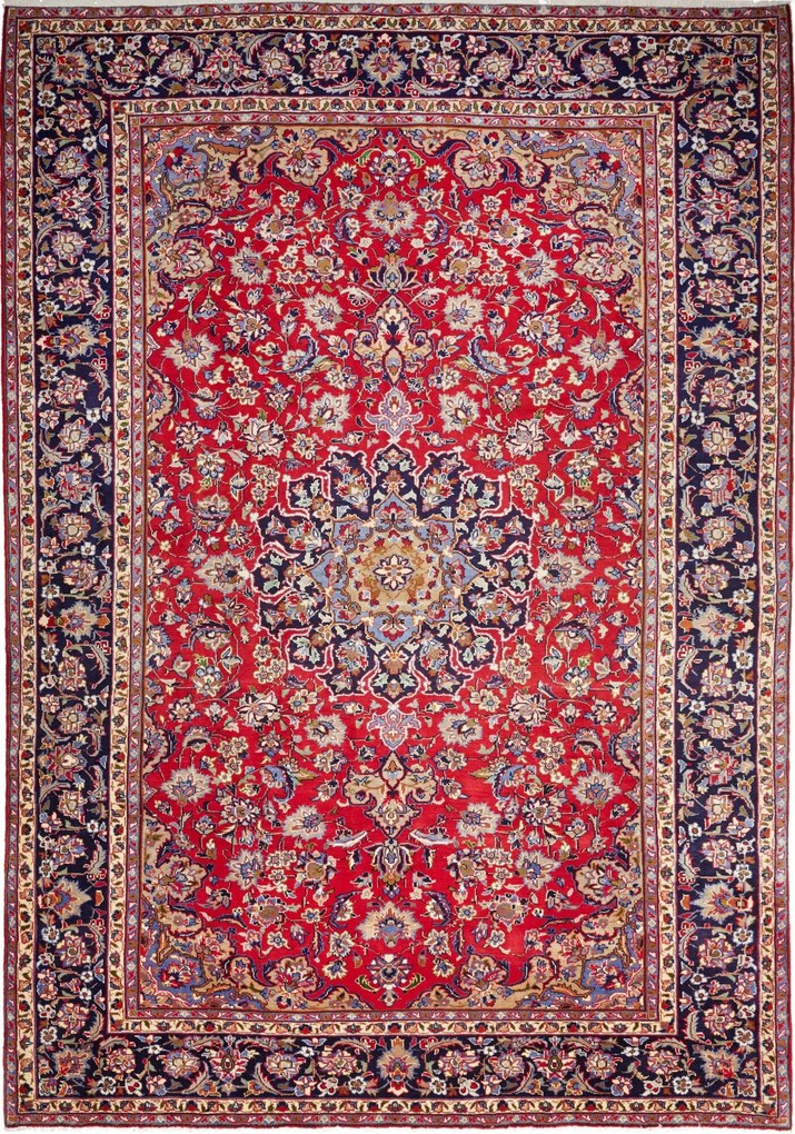 Najafabad Tappeto persiano 250 x 360 Rosso (Iran) Annodato A Mano
