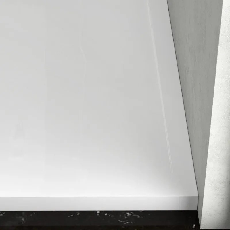 Piatto doccia 160x80 acrilico con canalina in acciaio - KAMALU