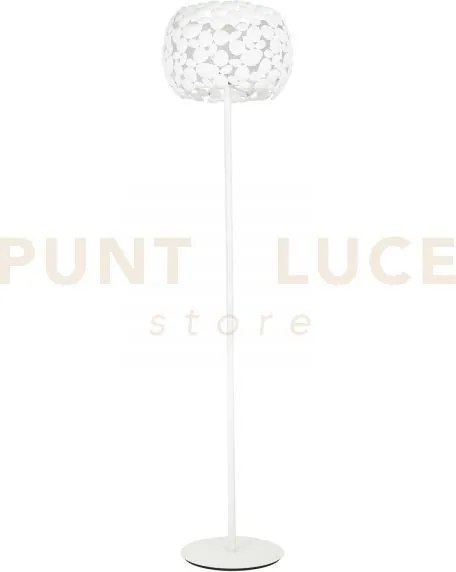 Piantana dioniso bianca 3 luci attacco e27 40x40x163cm in metallo