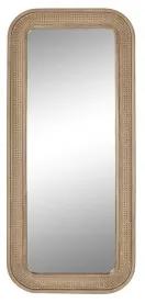 Specchio da parete Home ESPRIT Naturale Metallo 76,5 x 5,5 x 172,5 cm