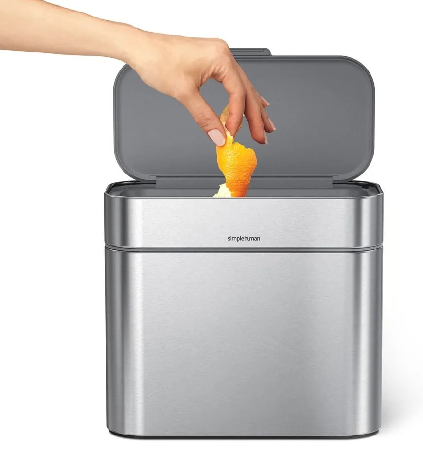 Contenitore grigio per rifiuti compostabili 4 l - simplehuman