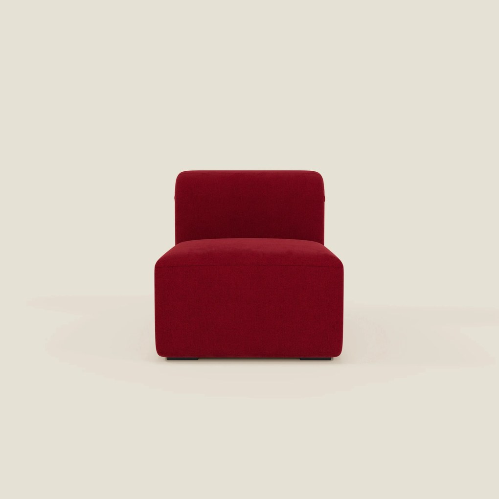 BonBon modulo centrale 70 cm – Poltrona o elemento componibile in tessuto smacchiabile T23 bordeaux