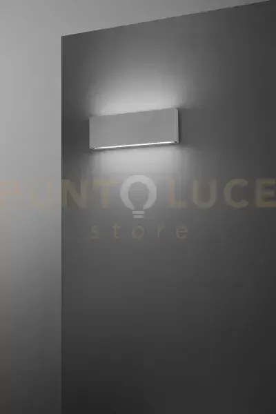 Pocket applique in alluminio grigio cemento led 24w cct 2700k 3200k...