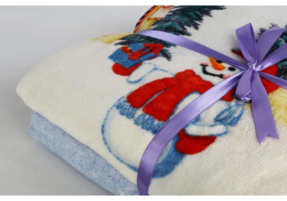 Coperta in misto cotone a tema natalizio 150x200 cm – Mila Home