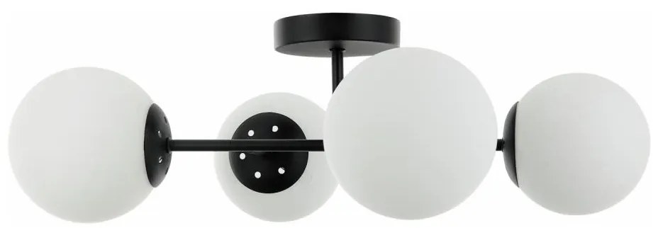 Plafoniera MADDIE 4xE14/5W/230V nero