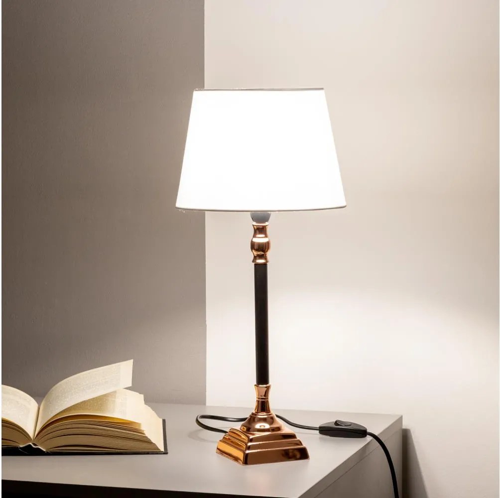 Brilagi - Lampada da tavolo CERIA 1xE14/40W/230V nero/rame/bianco